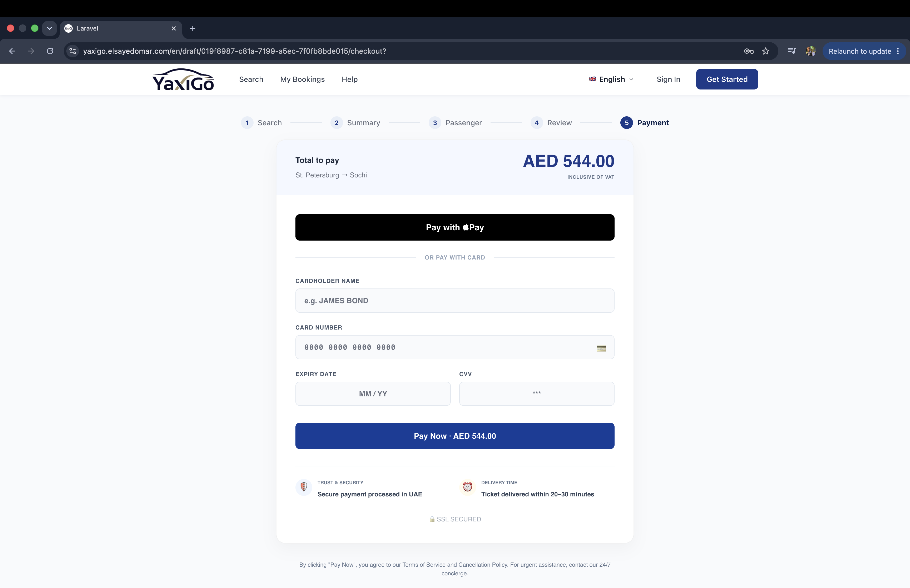 YaxiGo – International Travel Booking Platform